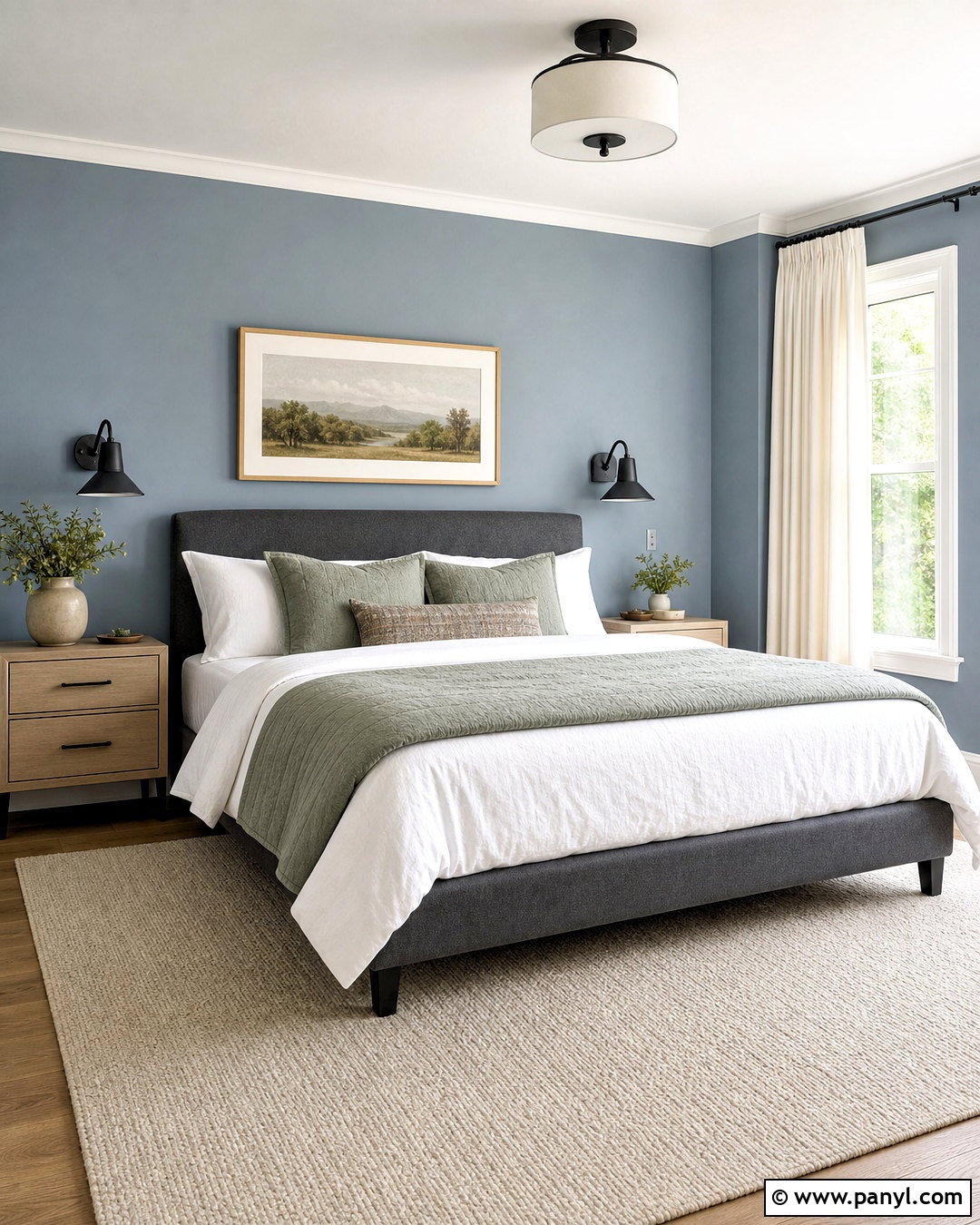 Blue Gray Paint Bedroom - 20 blue interior paint ideas