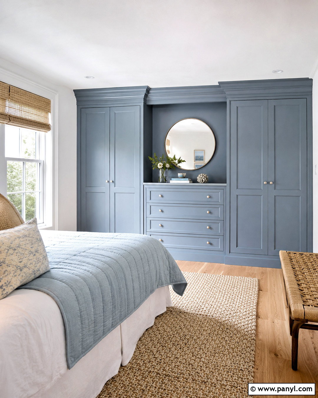 Blue Gray Painted Built In Wardrobes - 20 painted built in wardrobes