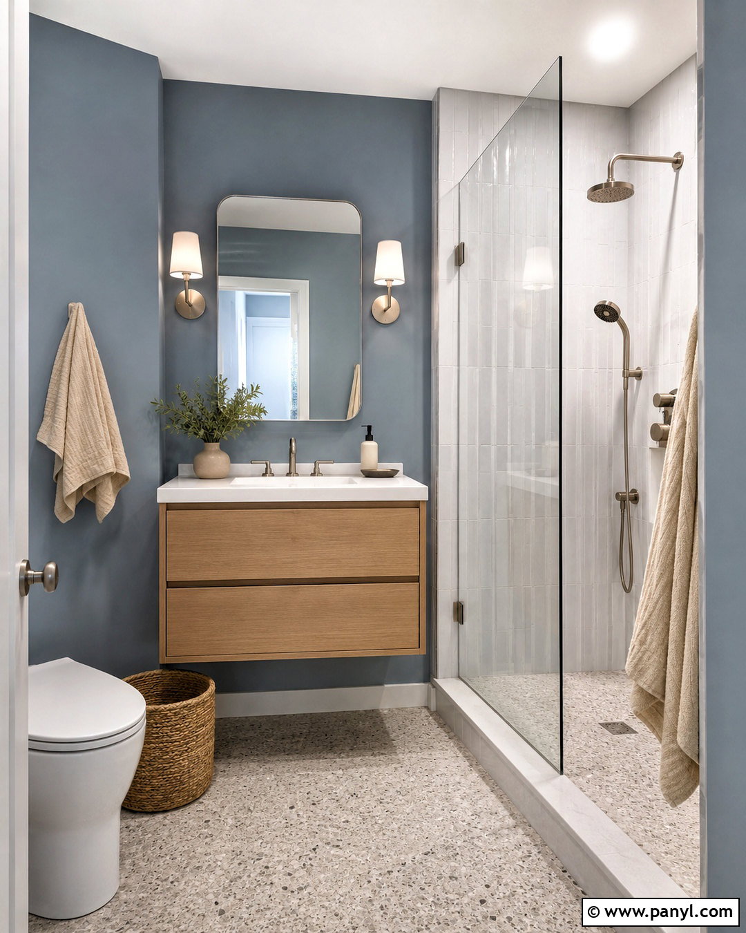 Blue Gray Small Bathroom Walls - 35 small bathroom wall colors
