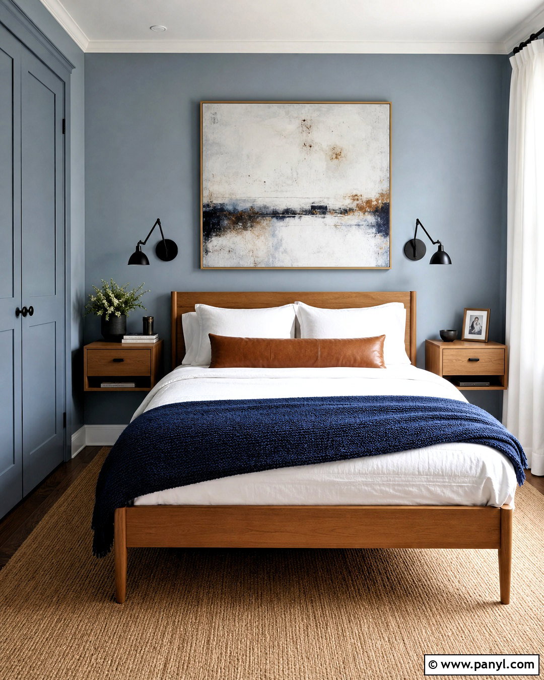 Blue Gray Small Bedroom - 20 bedroom paint ideas for small rooms