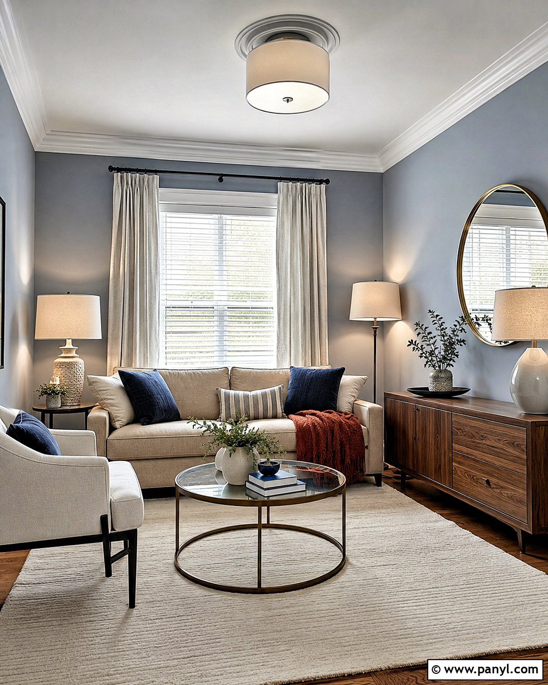 Blue Gray Small Living Room - 20 Wall Colours For Small Living Room Ideas