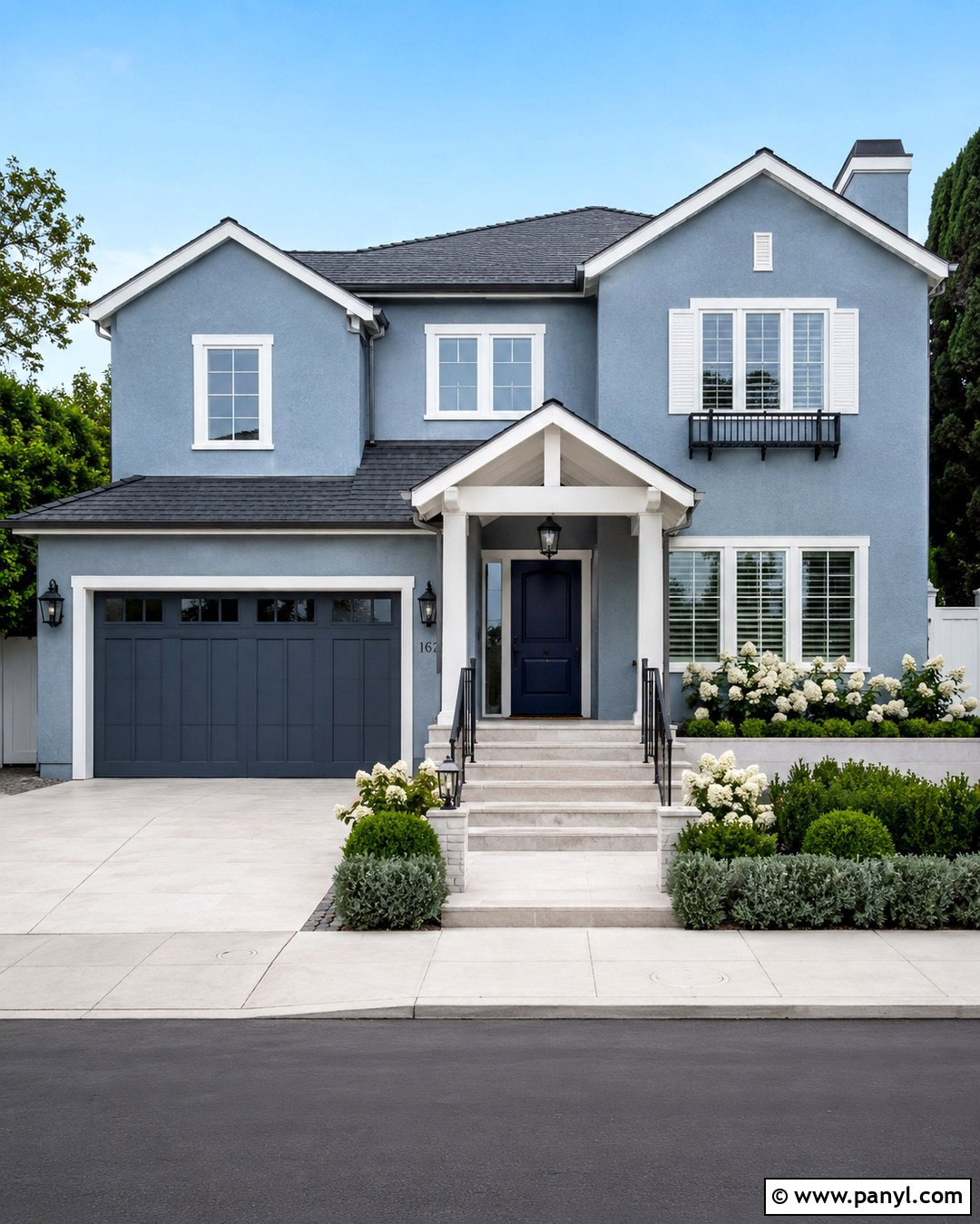 Blue Gray Stucco Wall Color - 20 Stucco Wall Colors