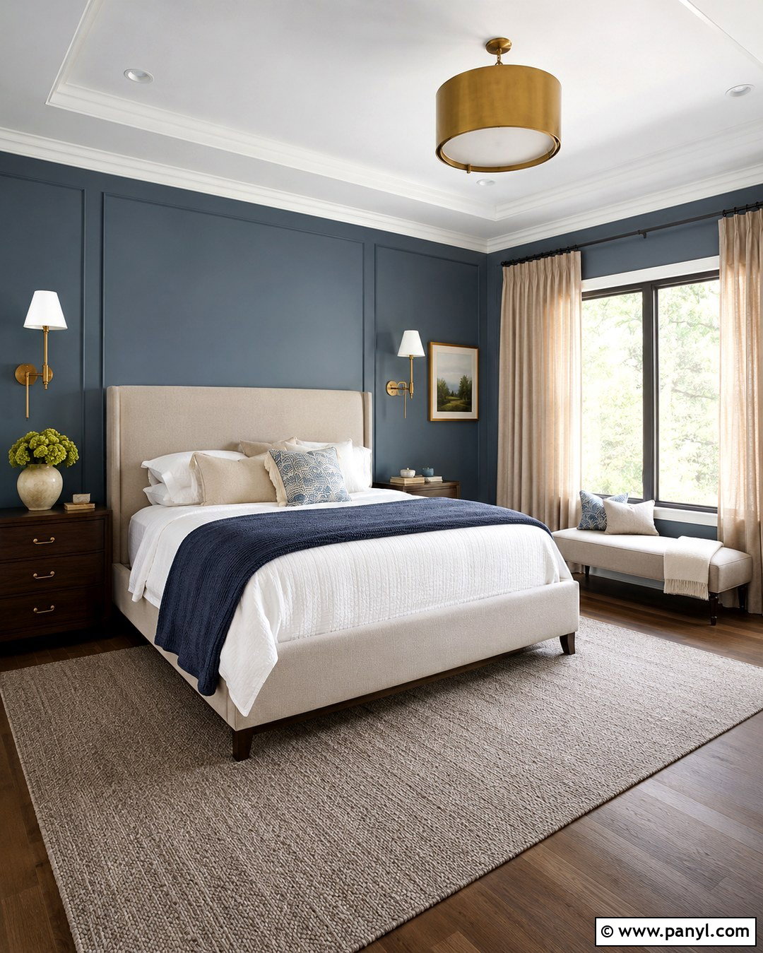 Blue Gray Transitional Wall Color - 20 Transitional Wall Colors