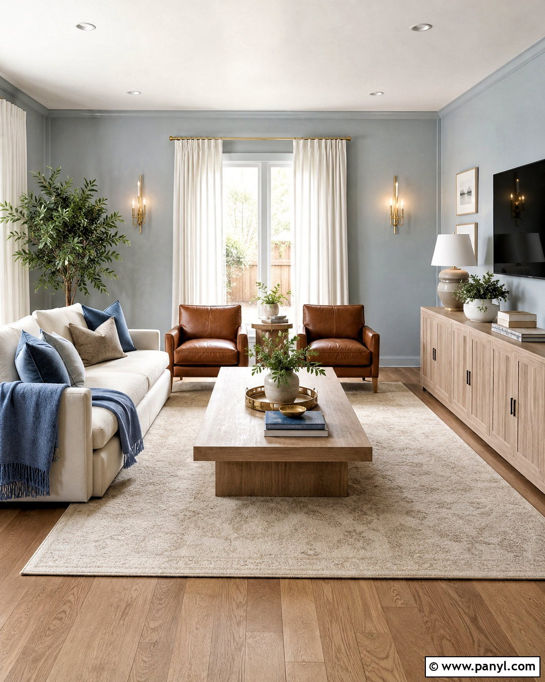 Blue Gray Wall Color - 20 Wall Colors To Brighten A Room Ideas