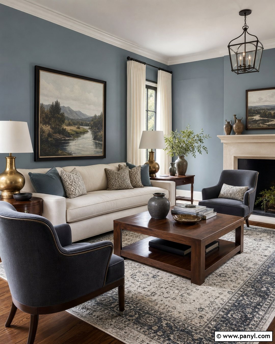 Blue Gray Wall Color - 30 Popular Wall Colors