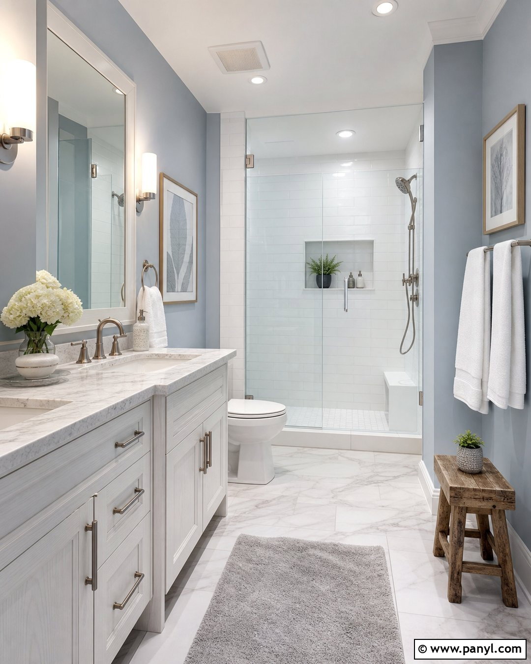 Blue Gray Wall Color - 20 Airy Wall Colors