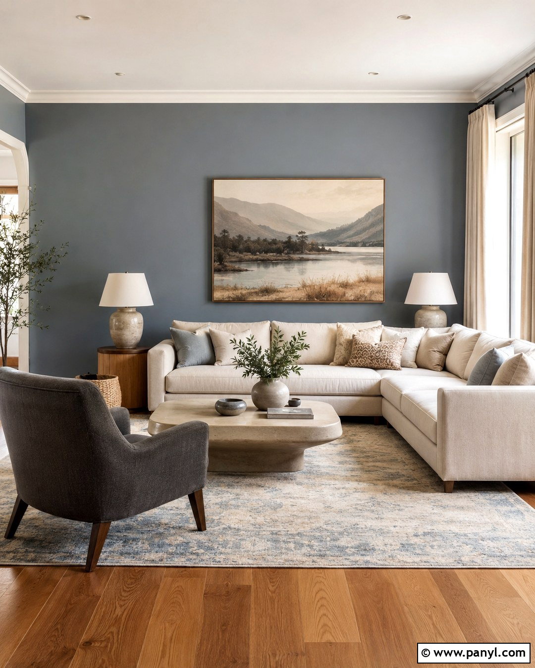 Blue Gray Zen Walls - 20 Zen Wall Colors