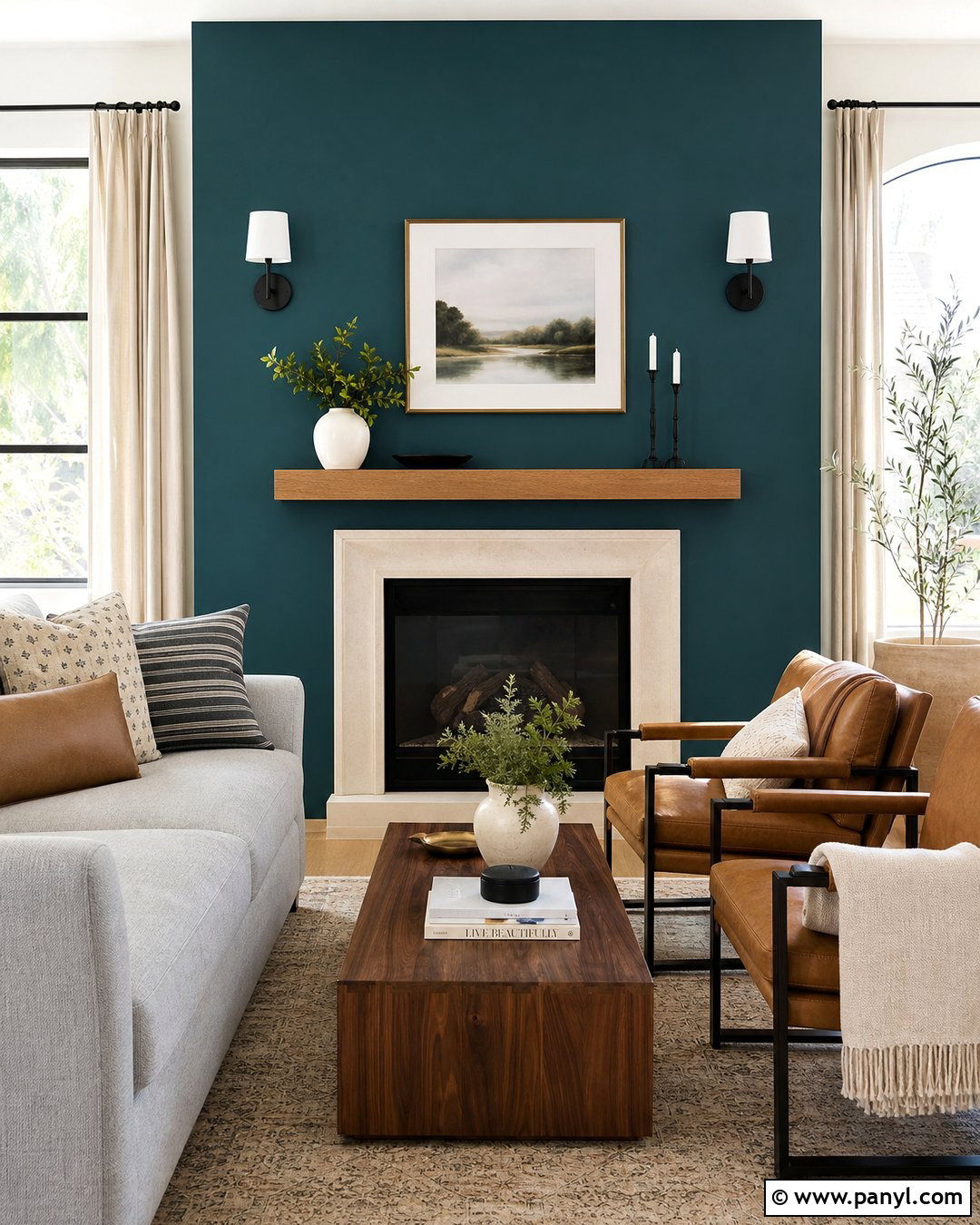Blue Green Accent Wall - 30 blue green walls