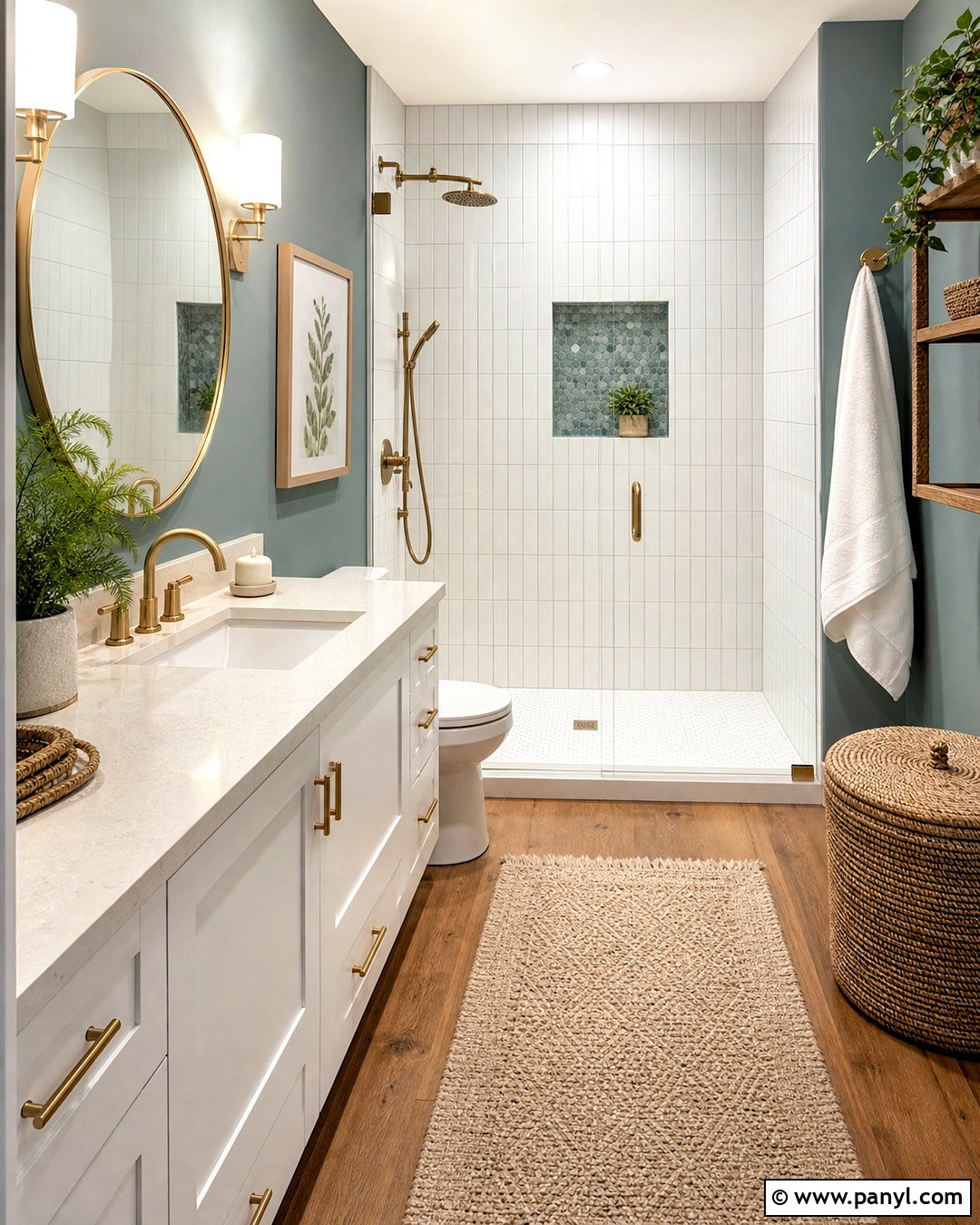 Blue Green And White Bathroom - 20 bathroom color schemes blue ideas
