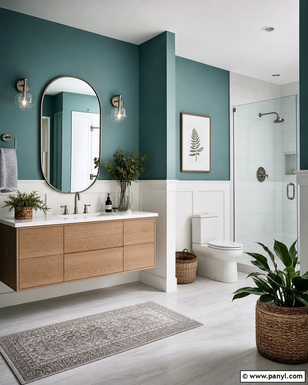 Blue Green Bathroom Walls - 50 home wall colour ideas