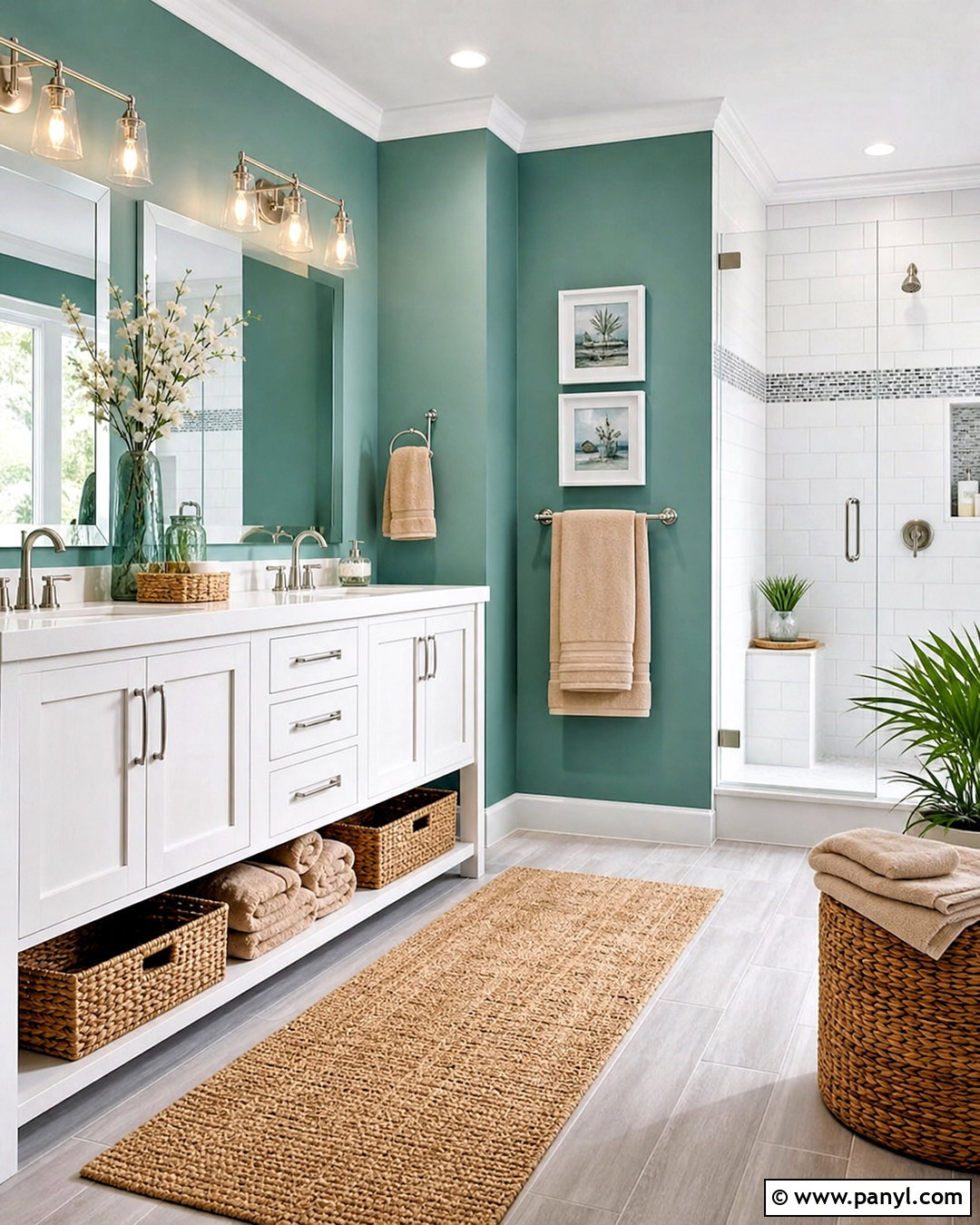 Blue Green Bathroom - 20 green bathroom paint colors