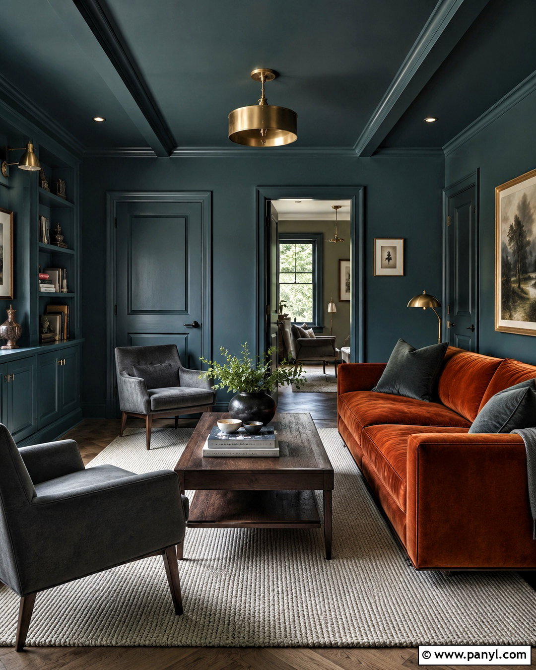 Blue Green Color Drenching - 20 new paint trends
