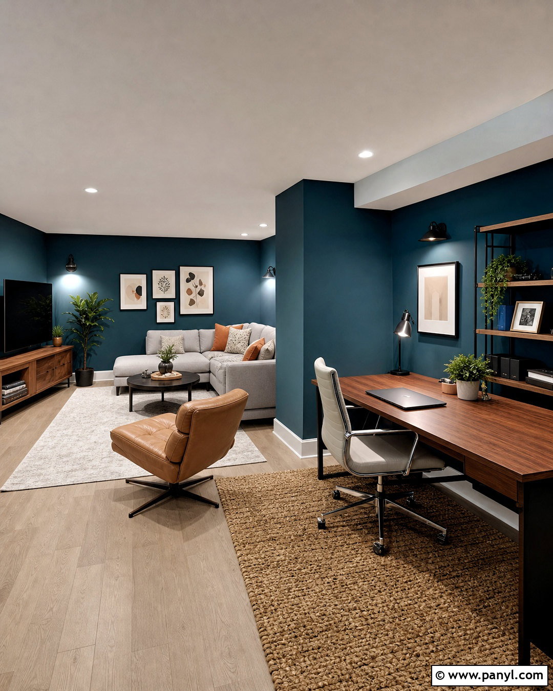 Blue Green Dark Basement - 20 dark basement paint colors