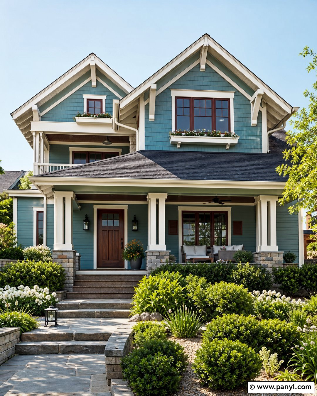 Blue Green Exterior Wall Paint - 35 exterior wall paint ideas