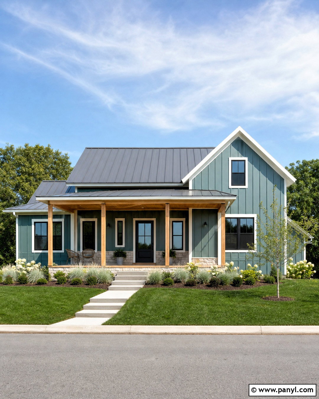 Blue Green Farmhouse Exterior - 20 exterior farmhouse paint colors
