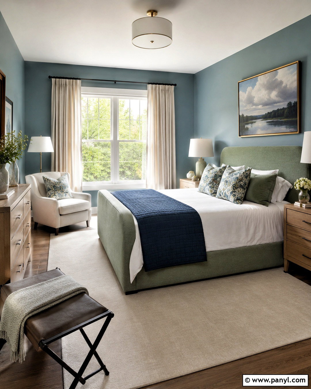 Blue Green Guest Bedroom - 20 blue green bedroom ideas