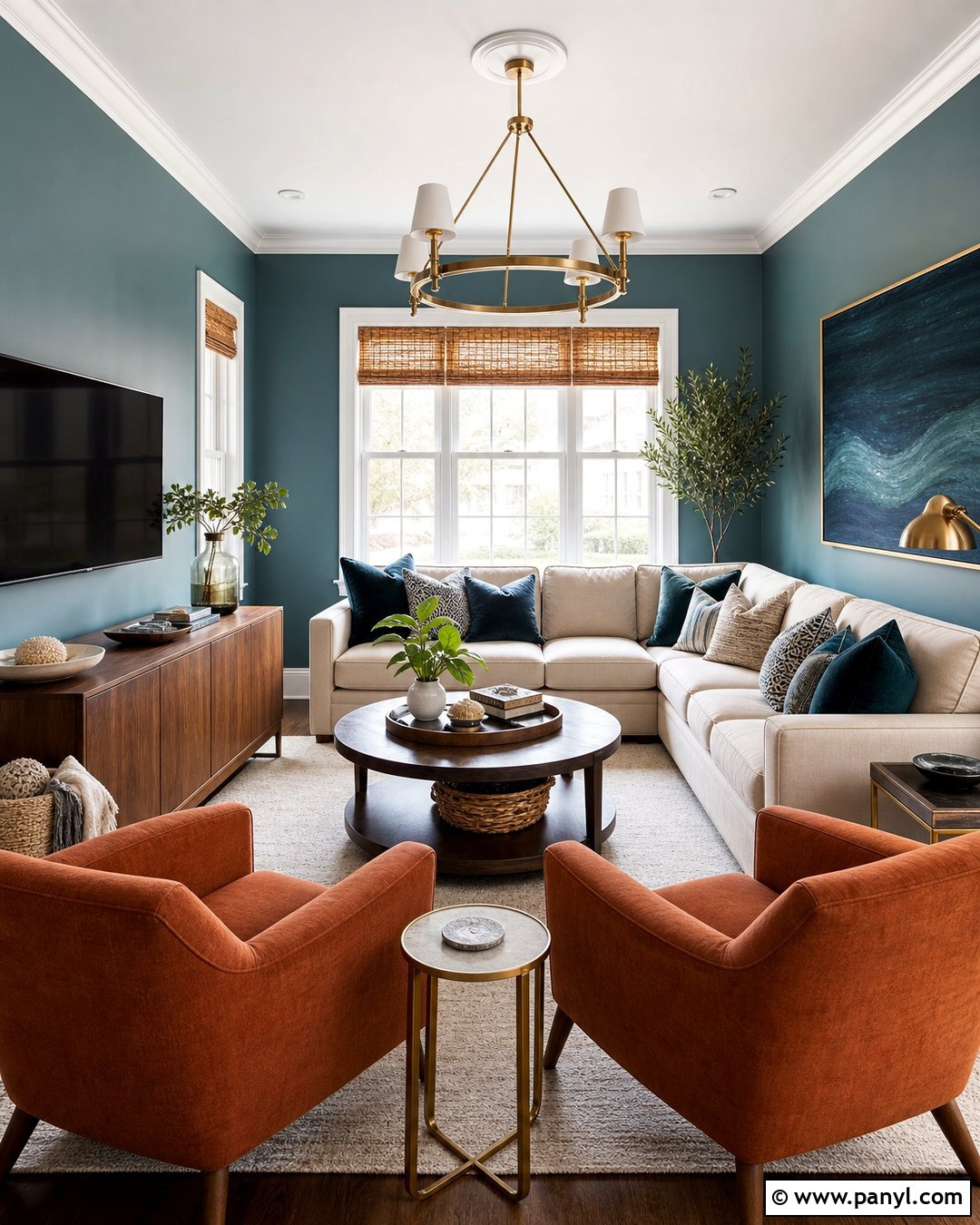 Blue Green Living Room Walls - 45 green painted walls