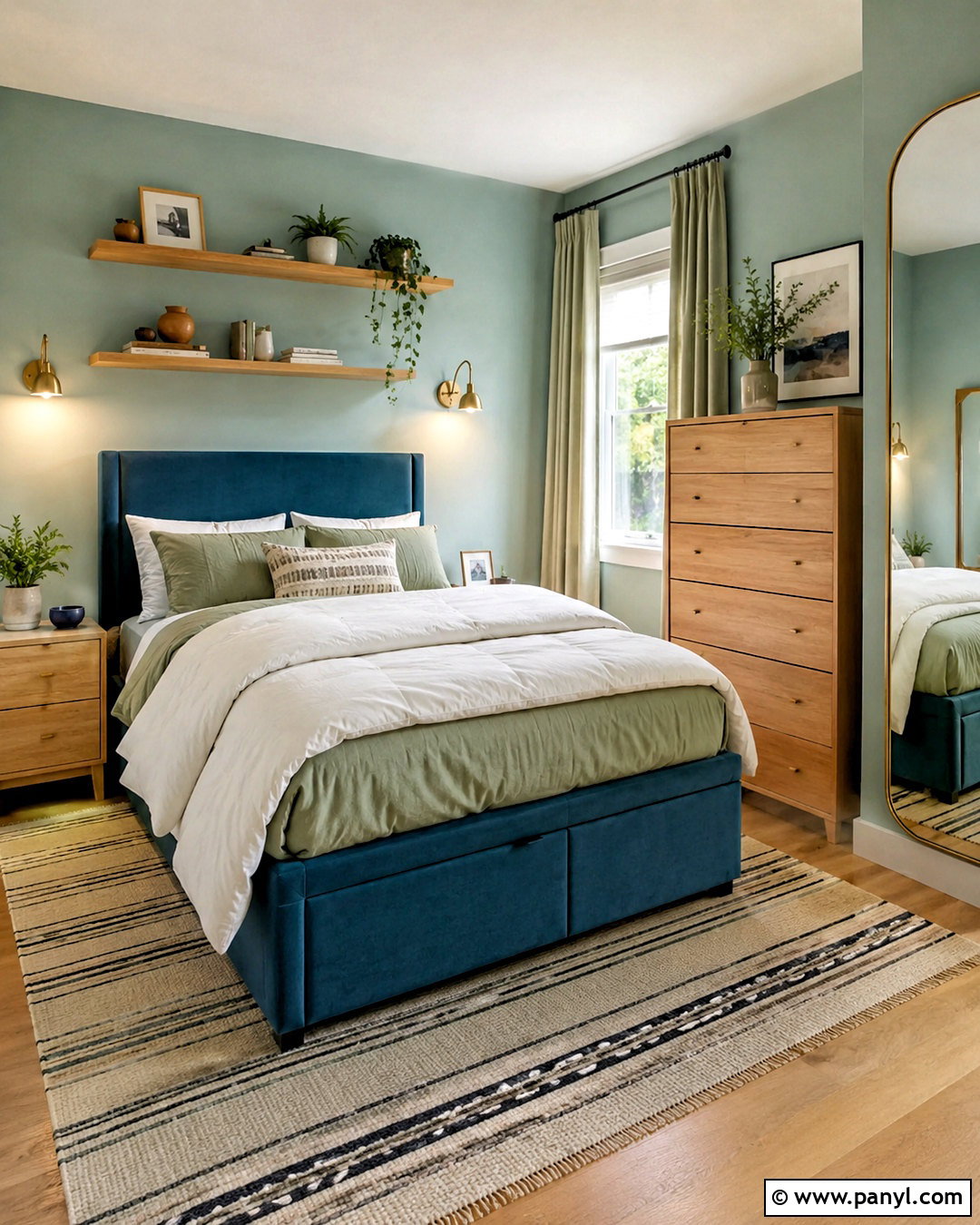 Blue Green Small Bedroom - 20 blue green bedroom ideas