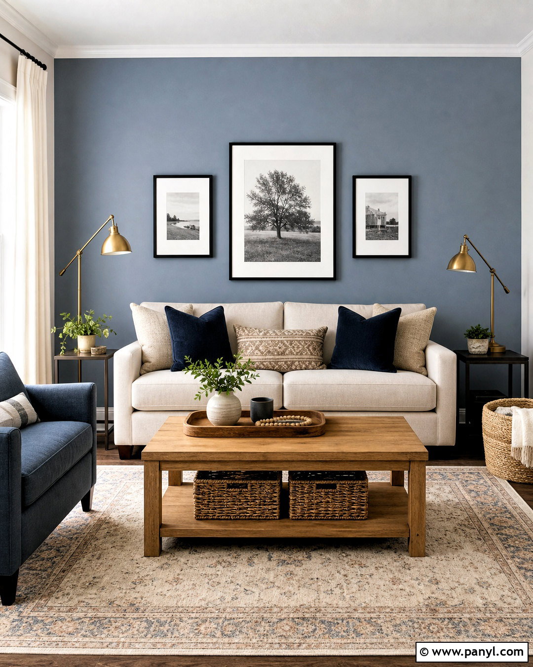 Blue Grey Living Room Accent Wall - 20 blue grey living room walls