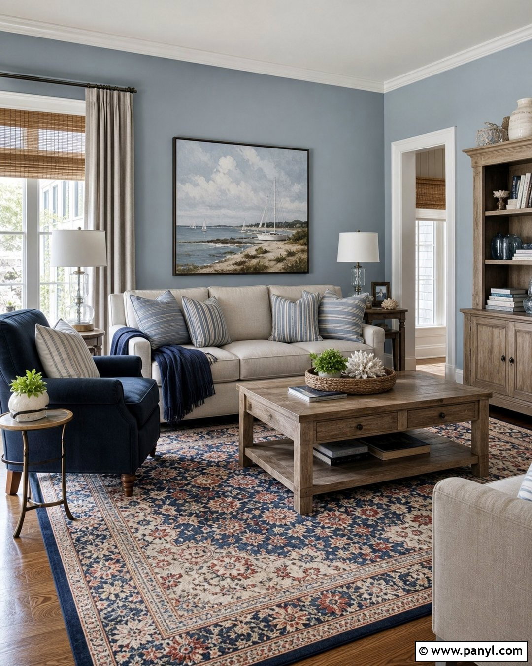 Blue Grey Living Room Walls - 50 grey wall ideas