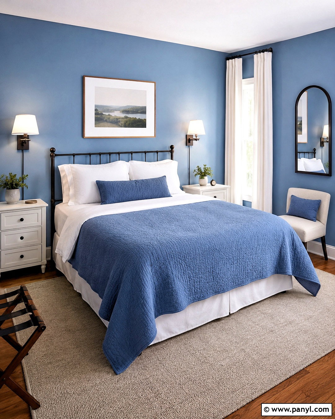 Blue Guest Bedroom On A Budget - 20 blue bedroom design ideas