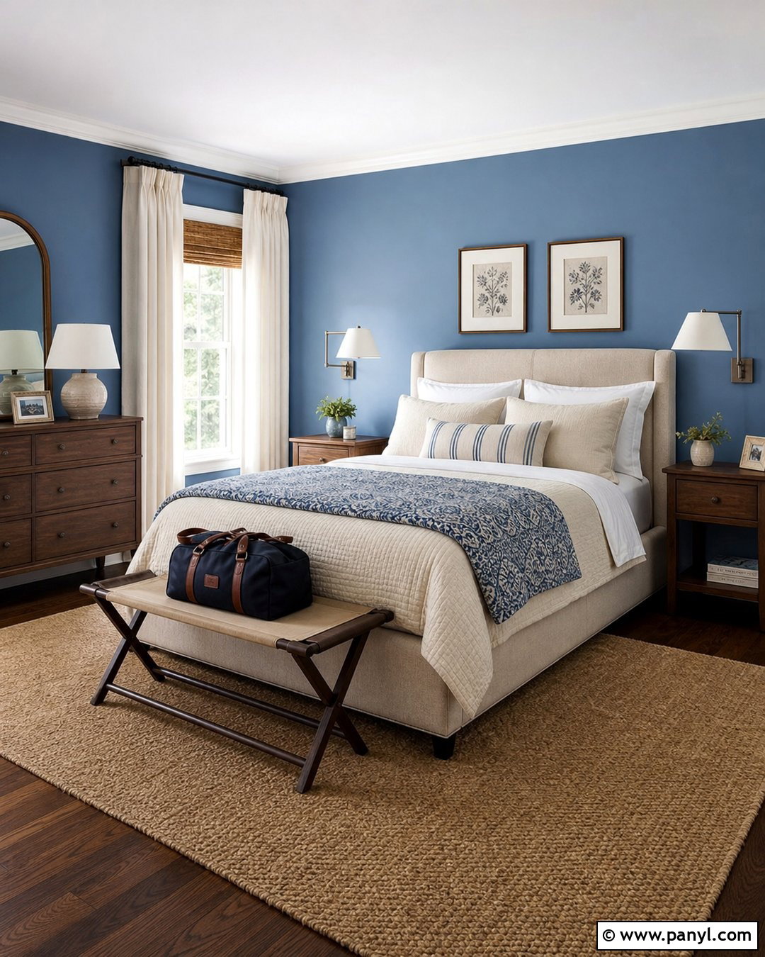 Blue Guest Room Walls - 35 Blue Painted Walls