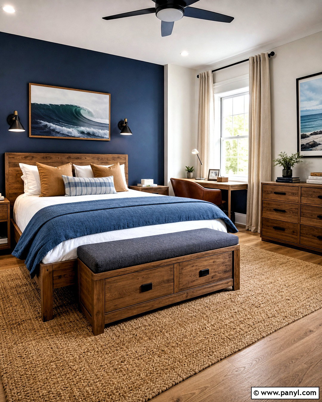 Blue Guys Bedroom - 20 aesthetic guys