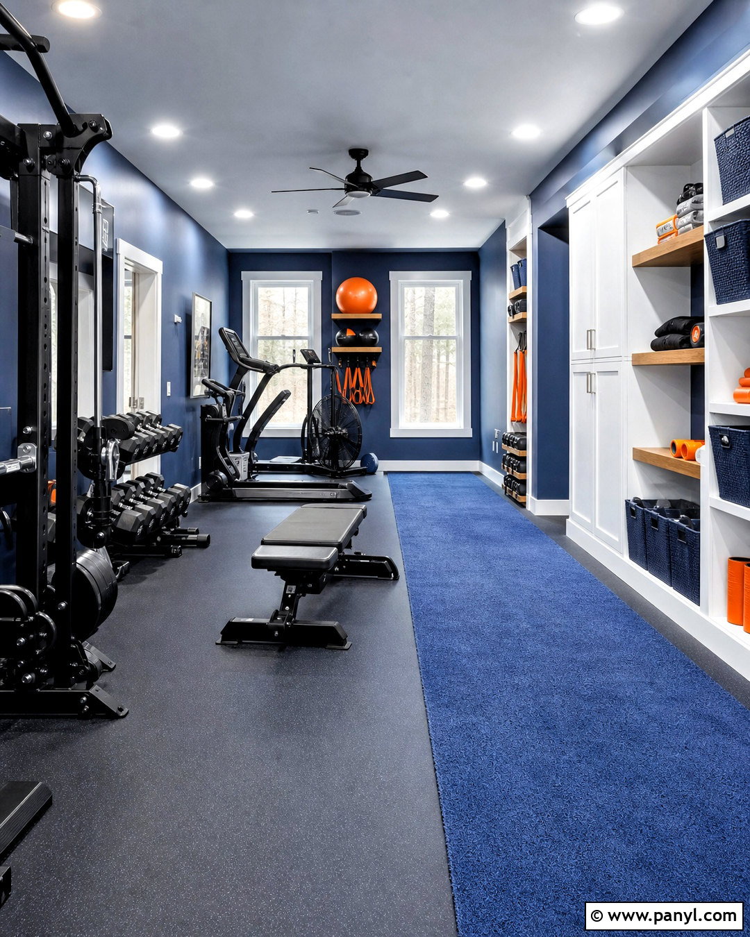 Blue Gym Interior - 20 gym interior design ideas