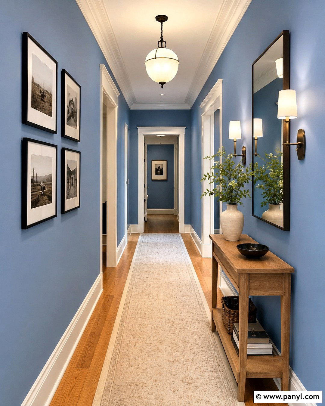 Blue Hallway Walls - 20 House With Blue Walls