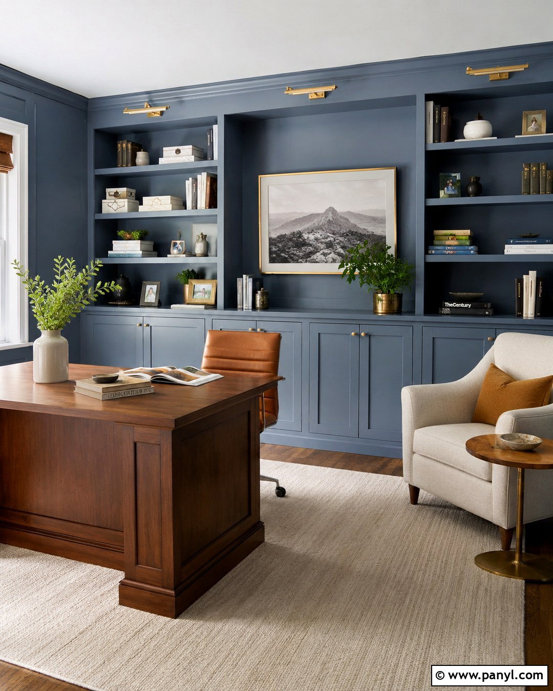 Blue Home Office Walls - 20 House With Blue Walls