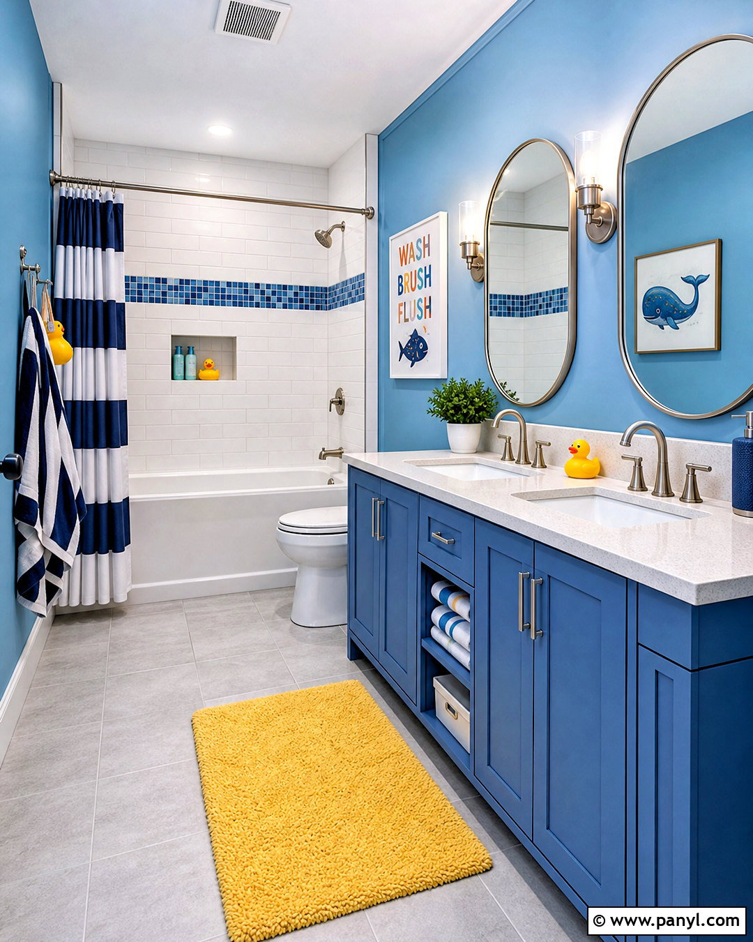 Blue Kids Bathroom - 20 bathroom remodel blue ideas