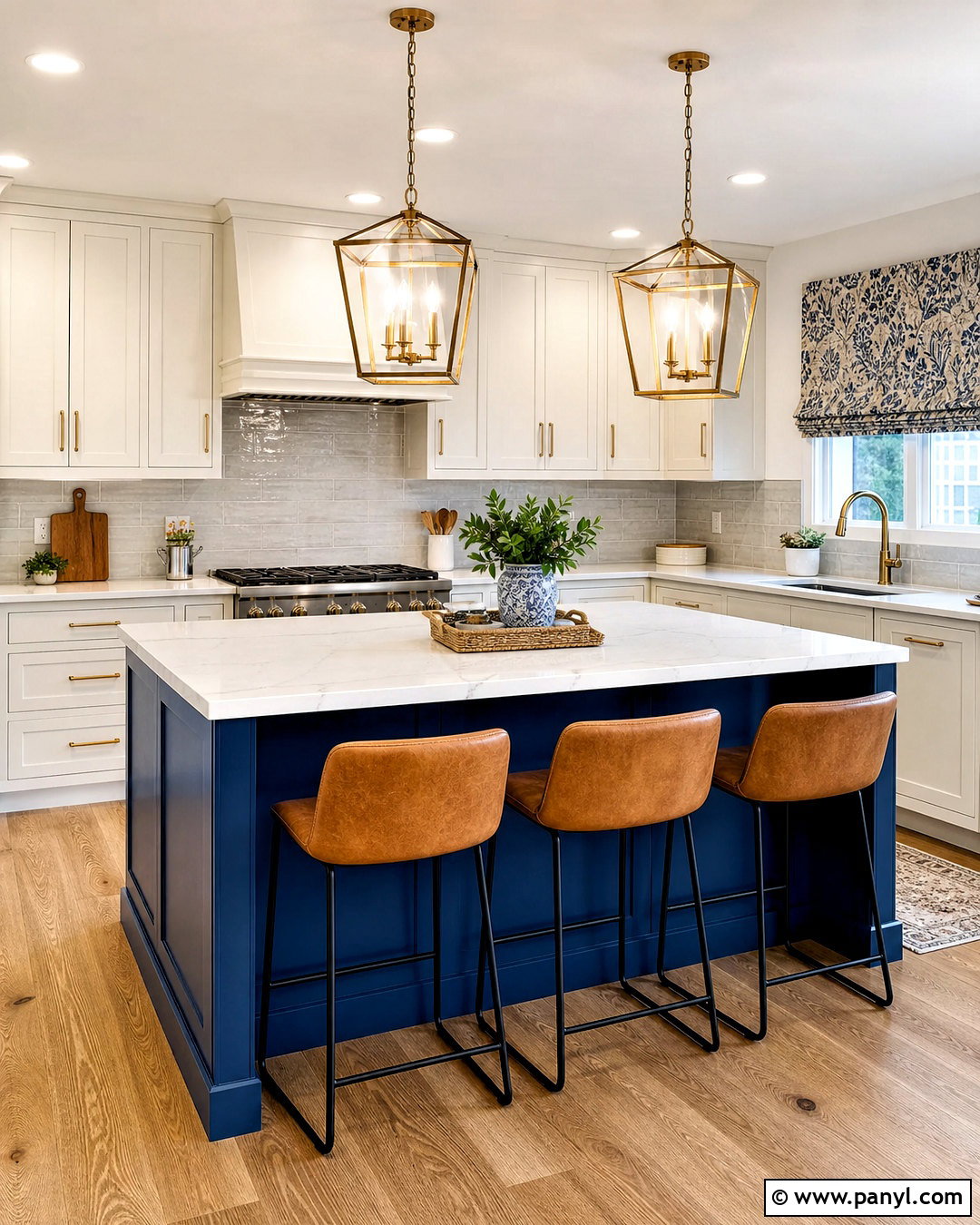 Blue Kitchen Island - 20 blue kitchen interior ideas