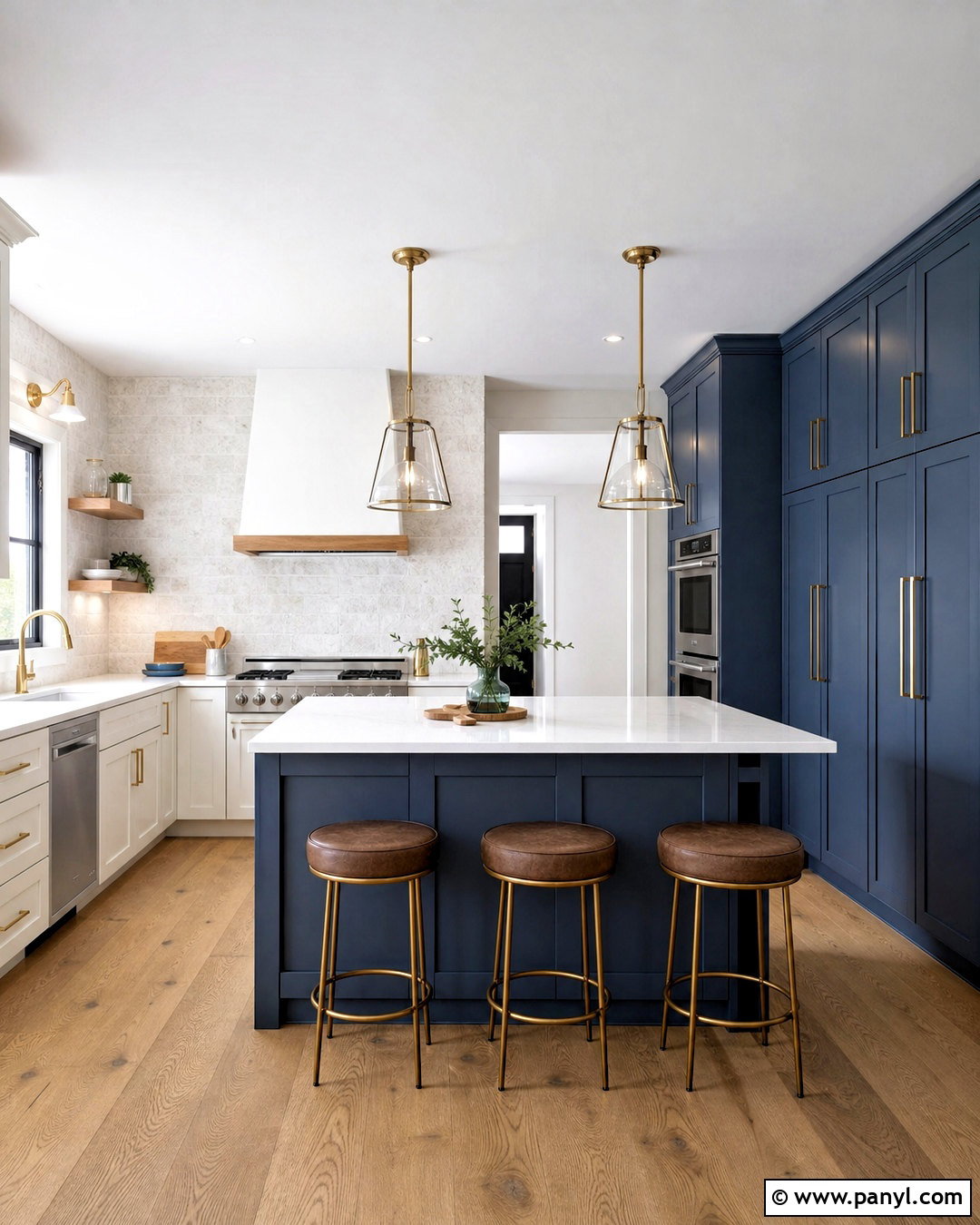 Blue Kitchen Pantry Wall - 20 blue kitchen inspiration ideas