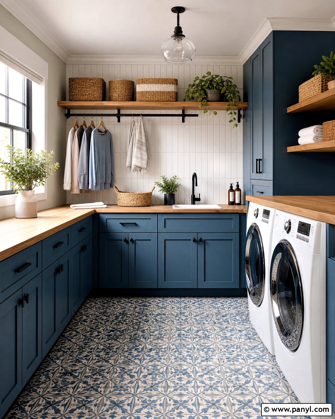 Blue Laundry Room - 20 blue color room ideas
