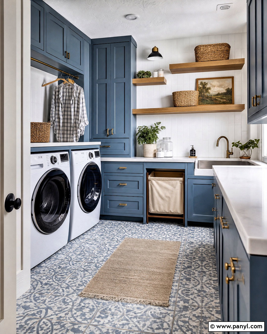 Blue Laundry Room - 20 blue room design ideas