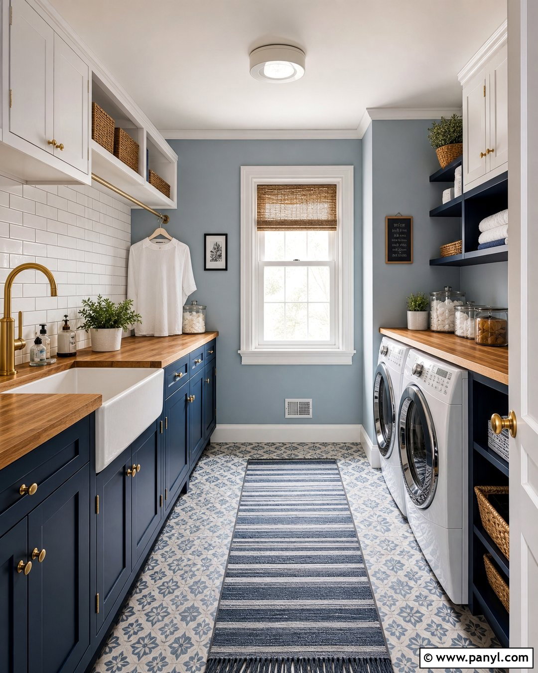 Blue Laundry Room Walls - 30 blue wall interior ideas