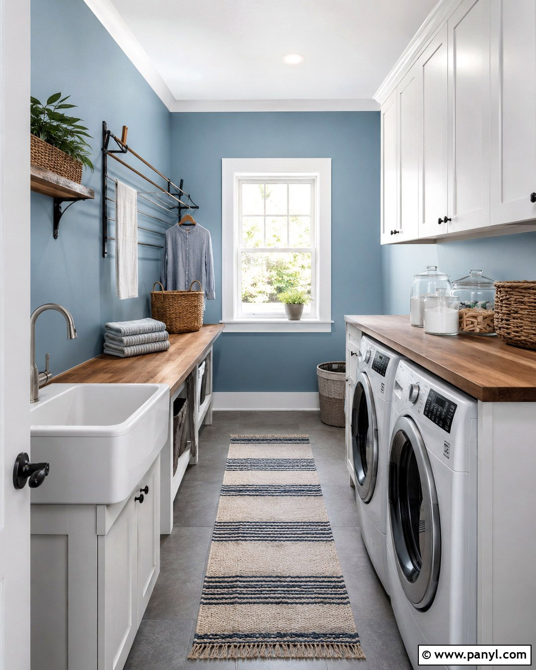 Blue Laundry Room Walls - 20 House With Blue Walls