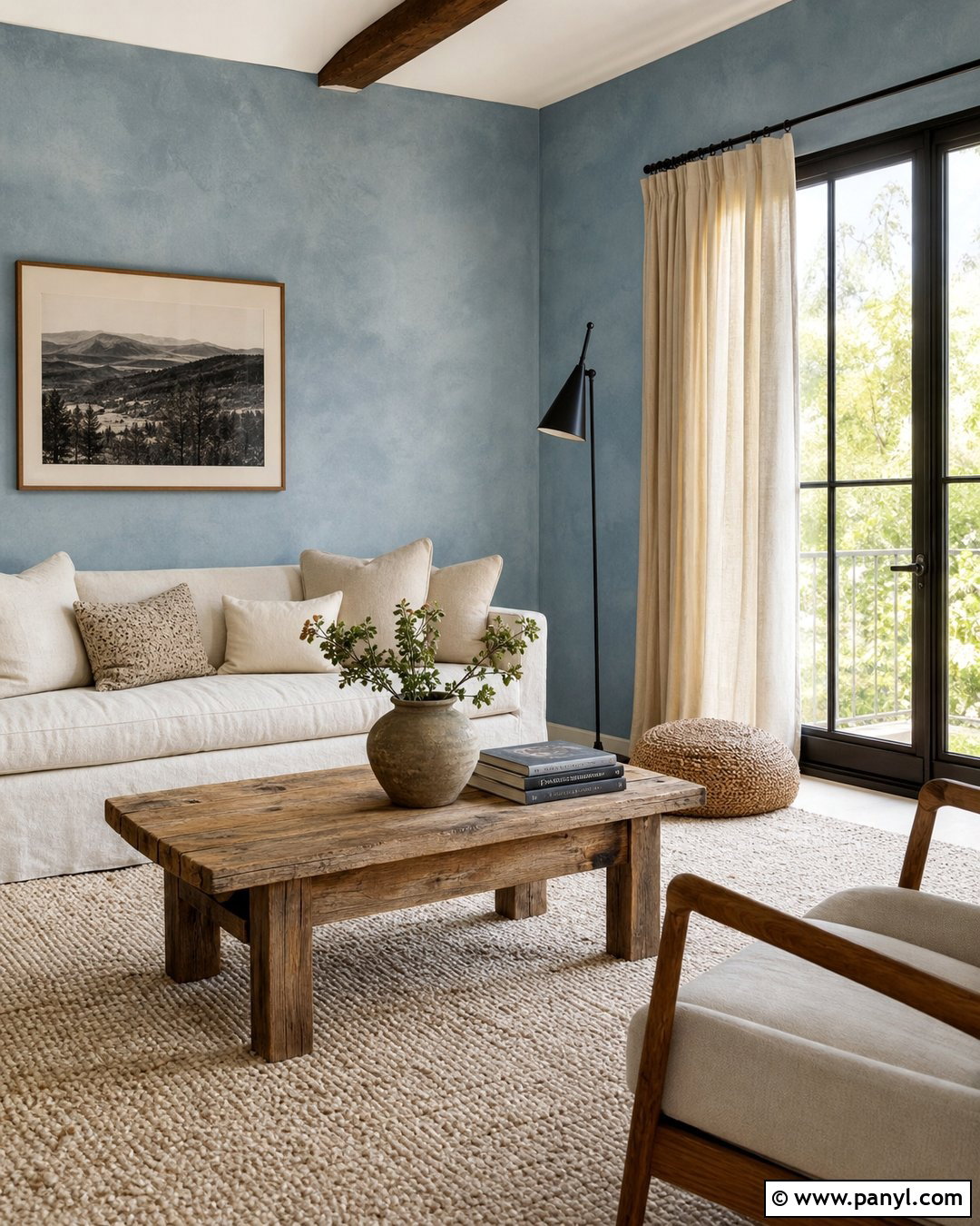 Blue Limewash Living Room Walls - 20 How To Paint Walls Blue Ideas