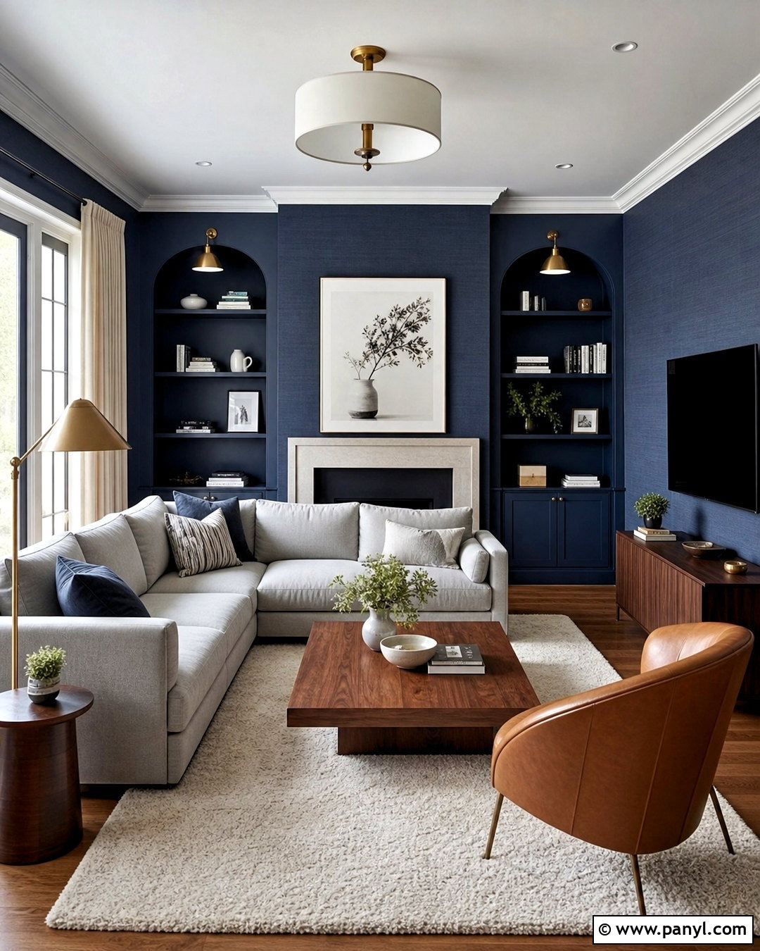 Blue Living Room Wallpaper - 20 wallpaper for living room modern ideas