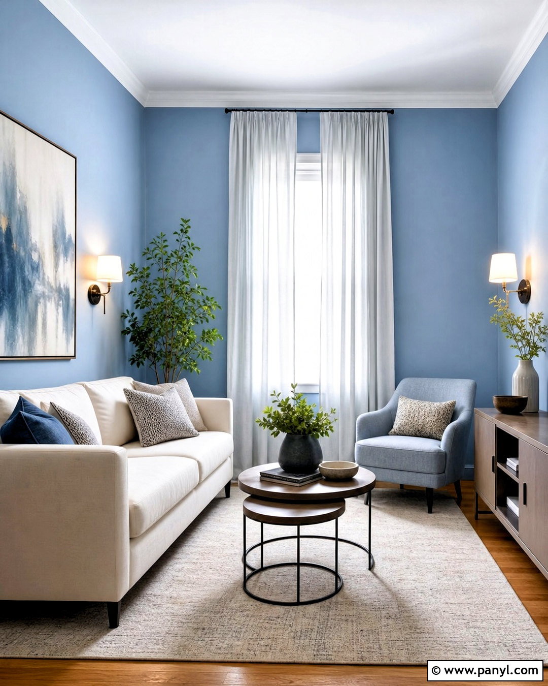 Blue Living Room Walls For Small Spaces - 20 blue living room walls
