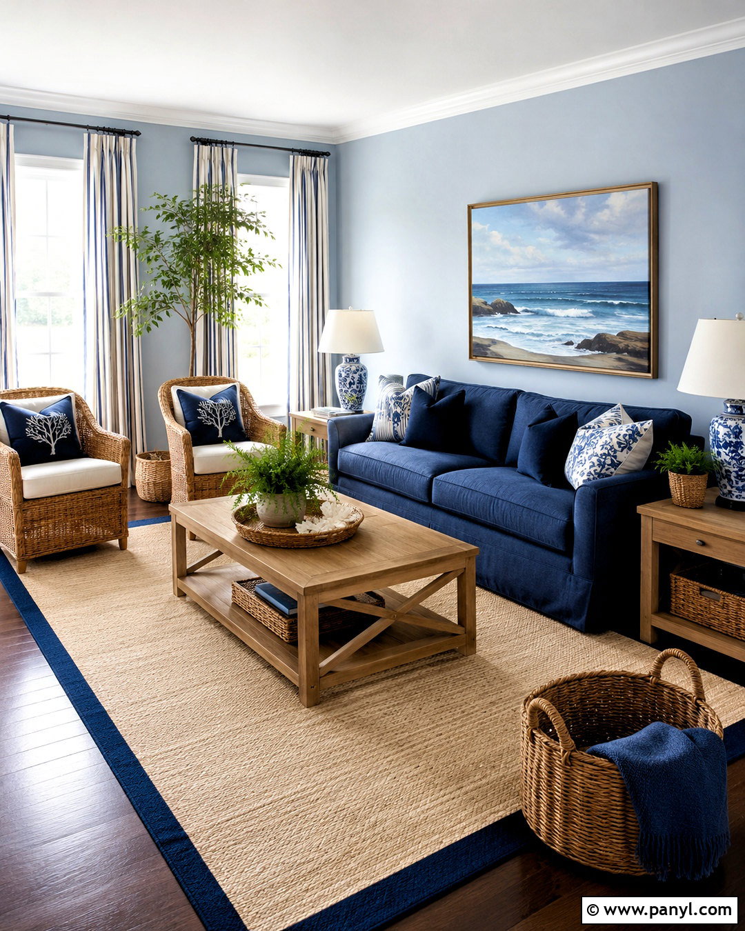 Blue Living Room With Dark Floors - 20 living room designs dark floors