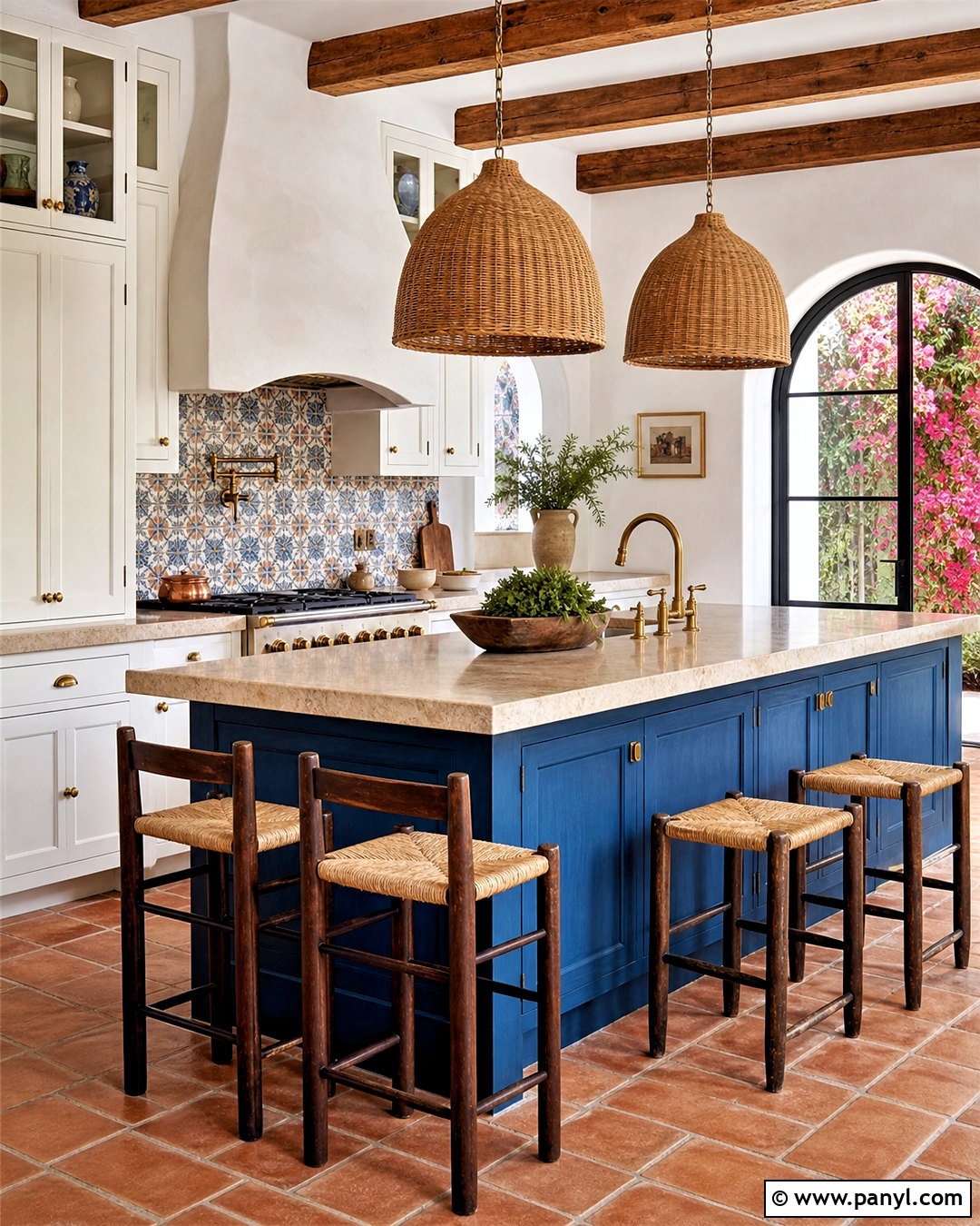 Blue Mediterranean Kitchen - 20 blue kitchen interior ideas