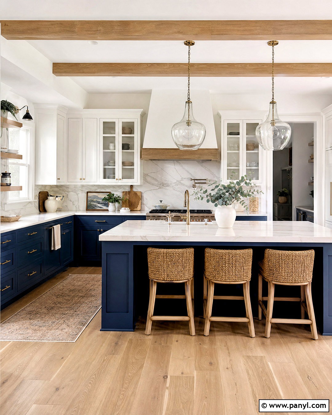 Blue Modern Farmhouse Kitchen - 20 modern farmhouse kitchens