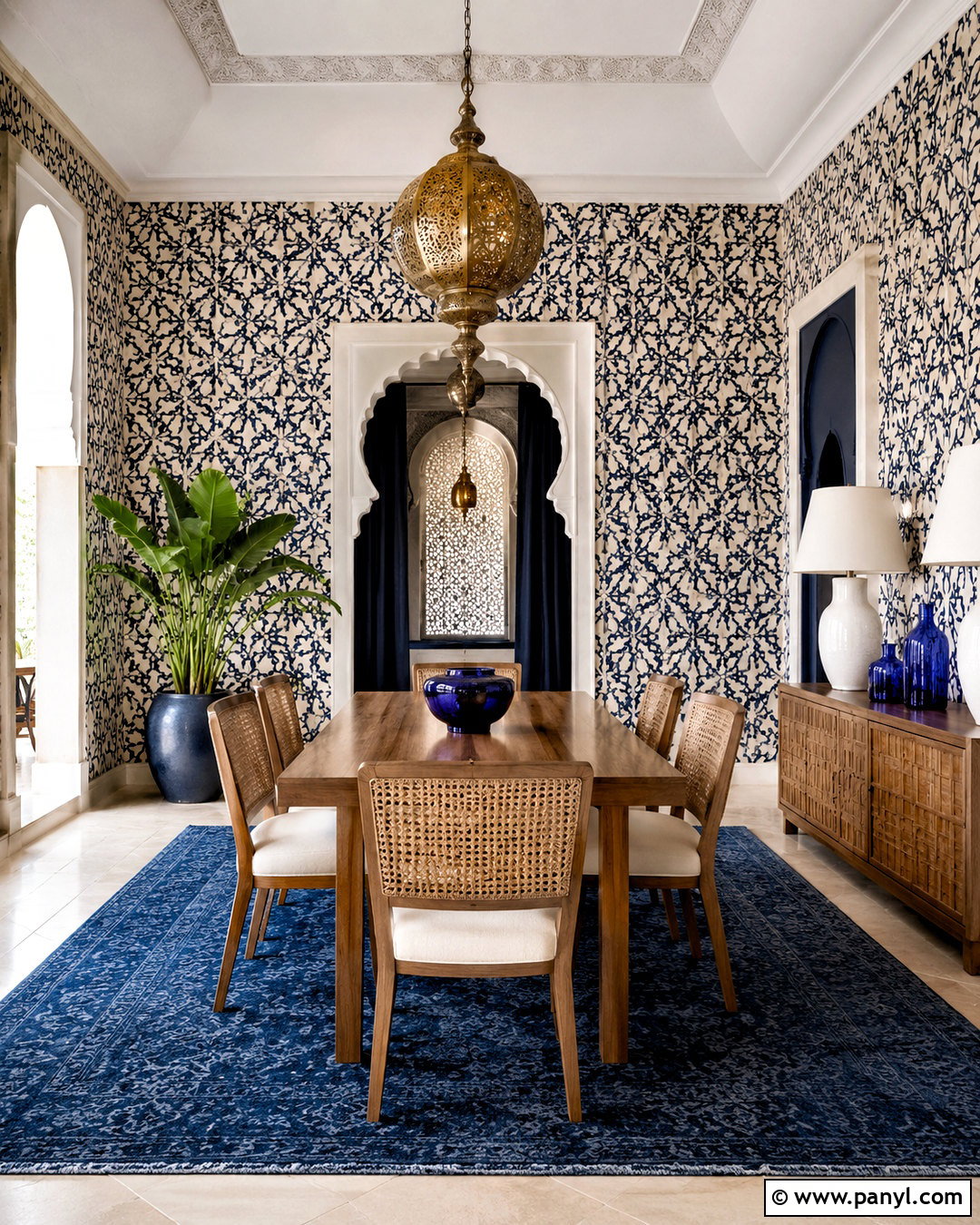 Blue Moroccan Wallpaper Background - 20 moroccan background ideas