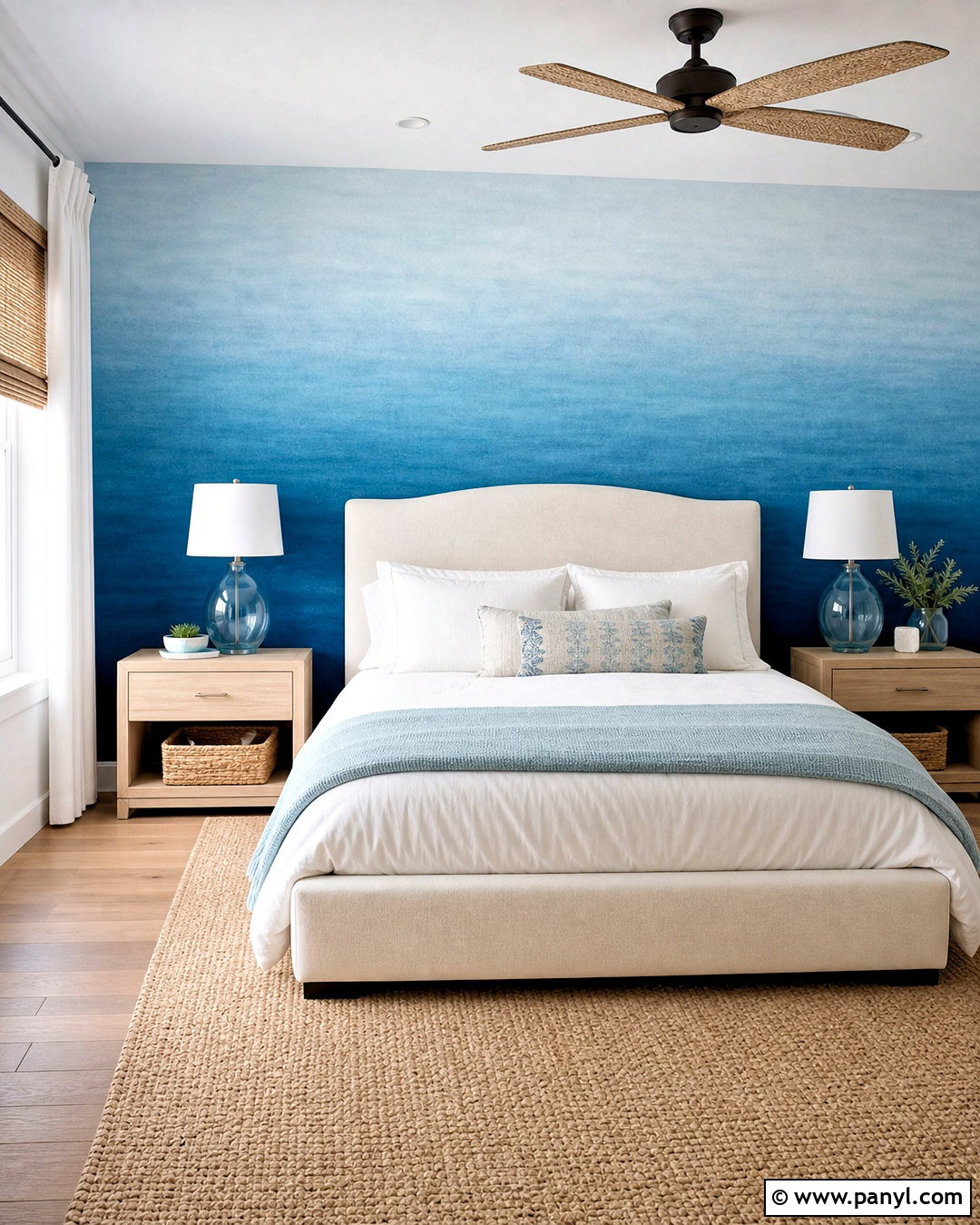 Blue Ombre Bedroom Wall - 20 blue wall painting ideas