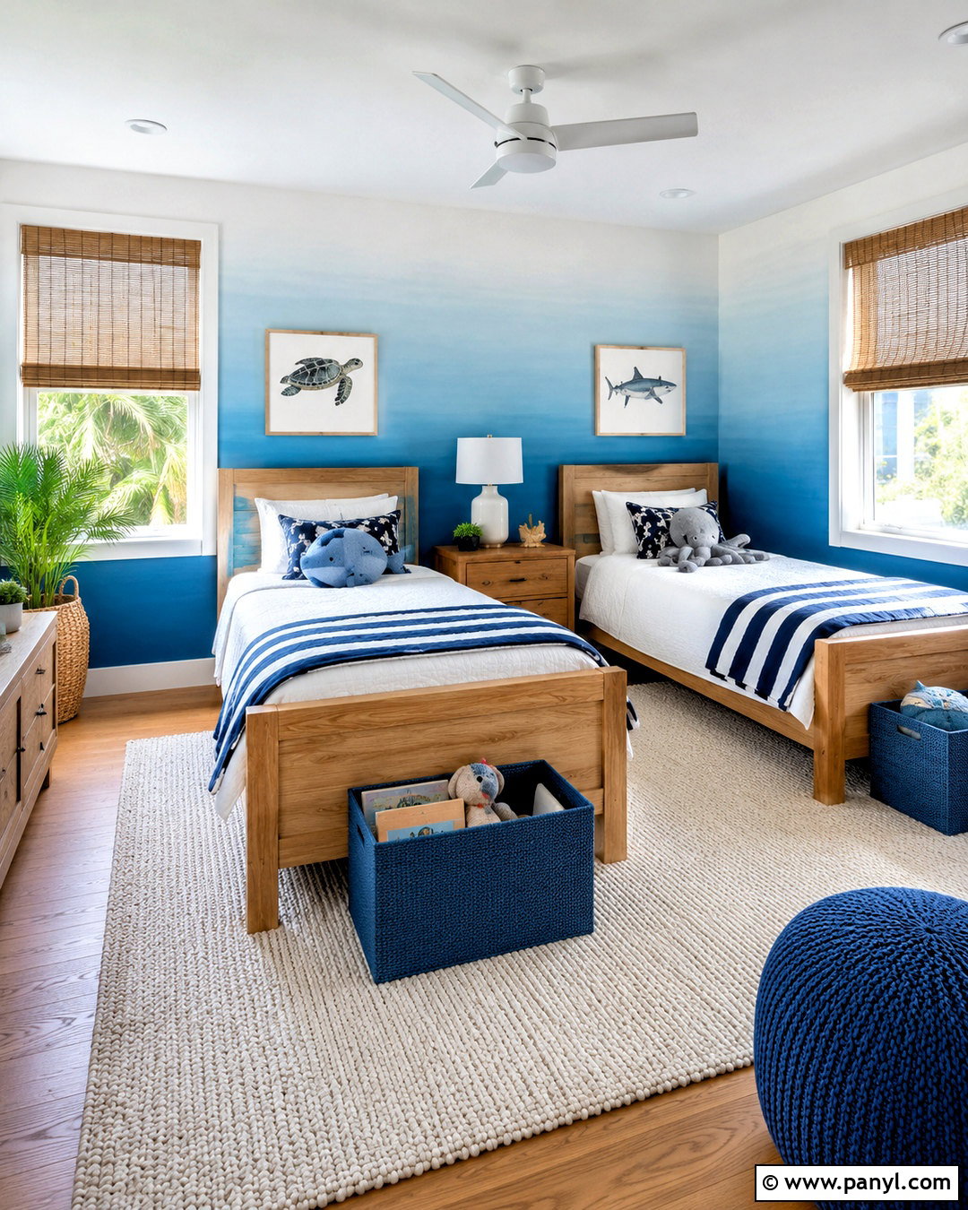Blue Ombre Wall Texture - 35 wall color texture ideas