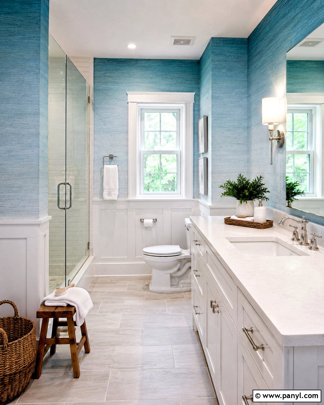 Blue Ombre Wallpaper Bathroom - 20 blue ombre wallpaper ideas