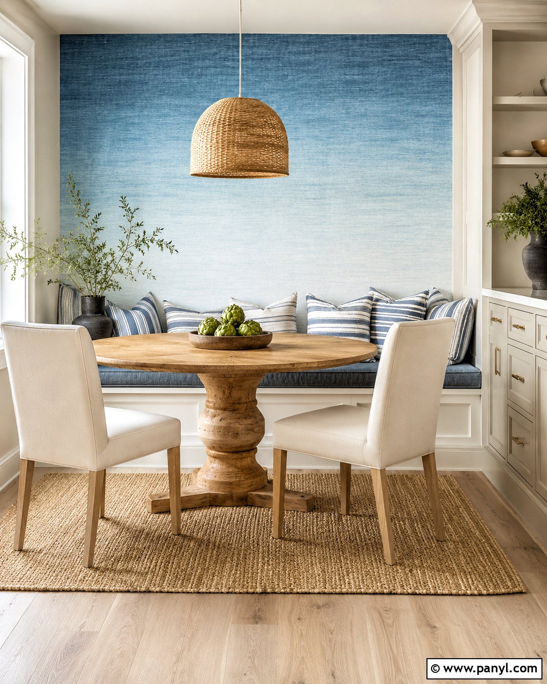 Blue Ombre Wallpaper Breakfast Nook - 20 blue ombre wallpaper ideas