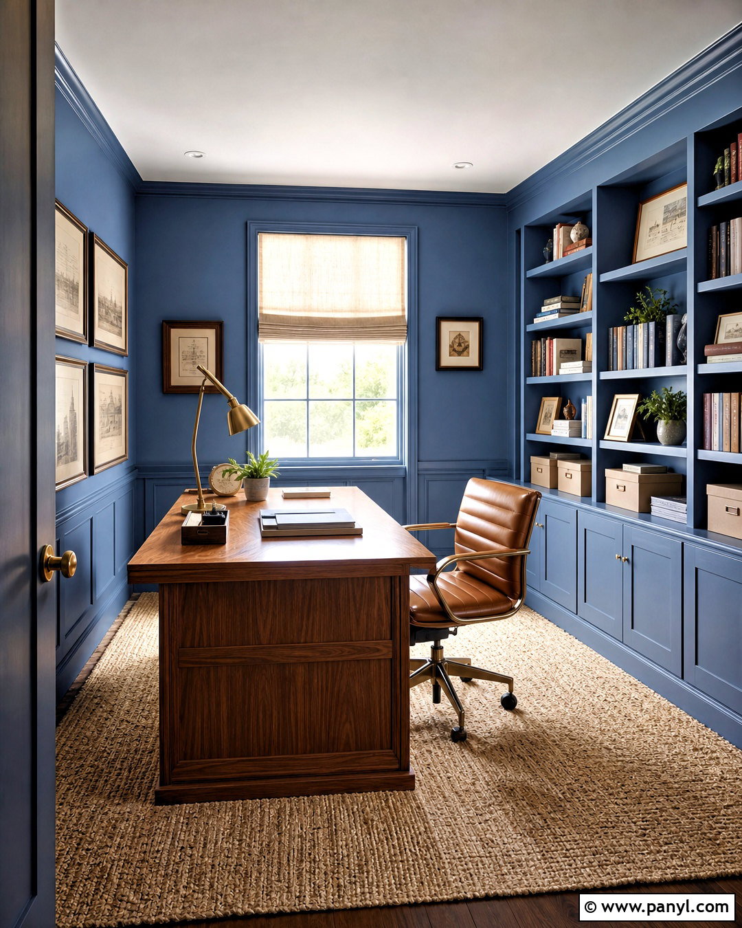 Blue Paint Home Office - 20 blue interior paint ideas