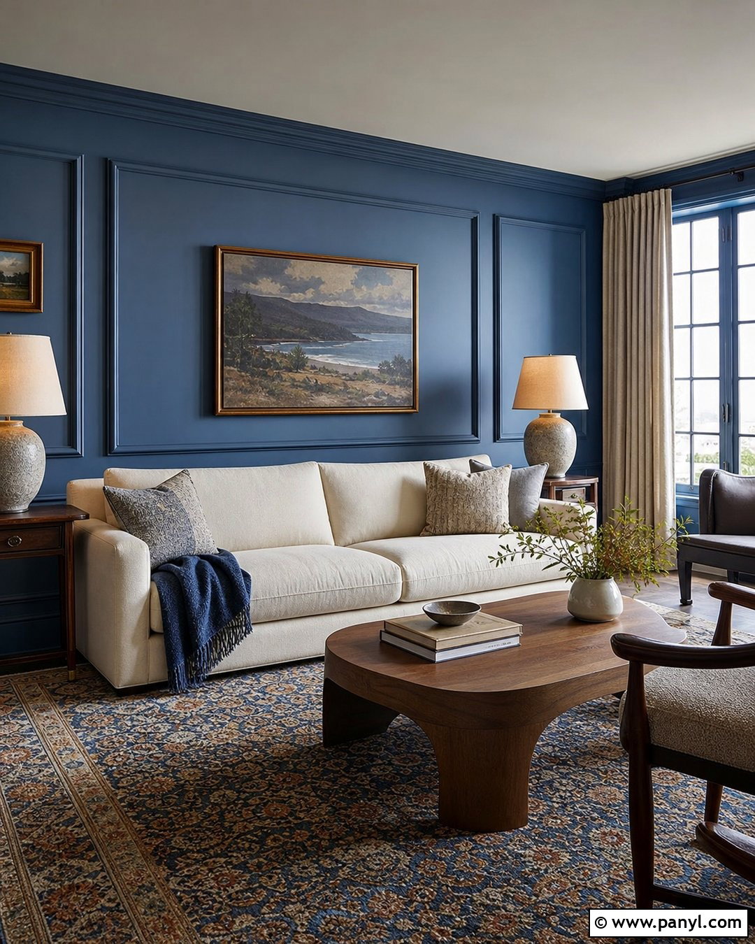 Blue Painted Wall Paneling - 20 How To Paint Walls Blue Ideas